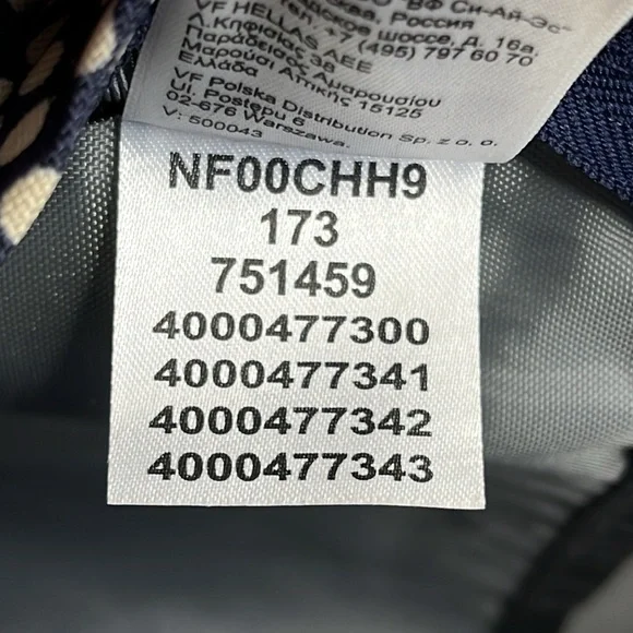 The North Face Wise Guy Backpack, Navy White, Medium Size school bag, hiking - Picture 17 of 17